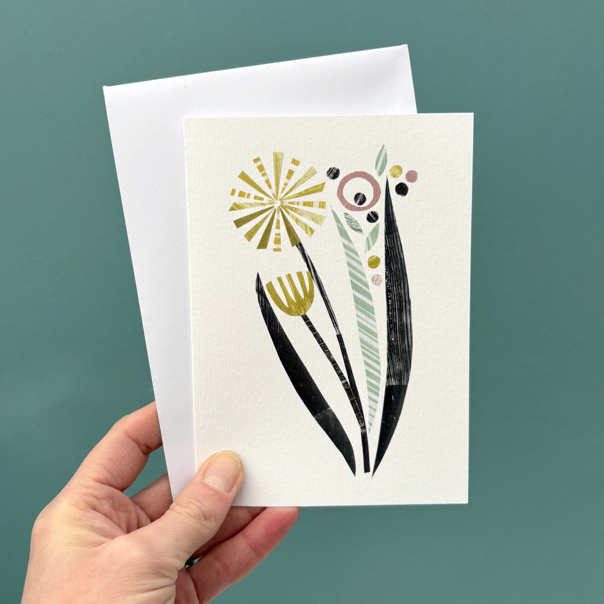 ABSTRACT DANDELION GREETING CARD | END OF LINE