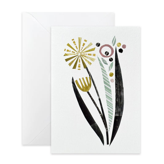 ABSTRACT DANDELION GREETING CARD | END OF LINE