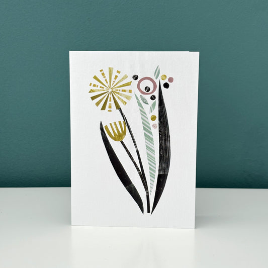 ABSTRACT DANDELION GREETING CARD | END OF LINE
