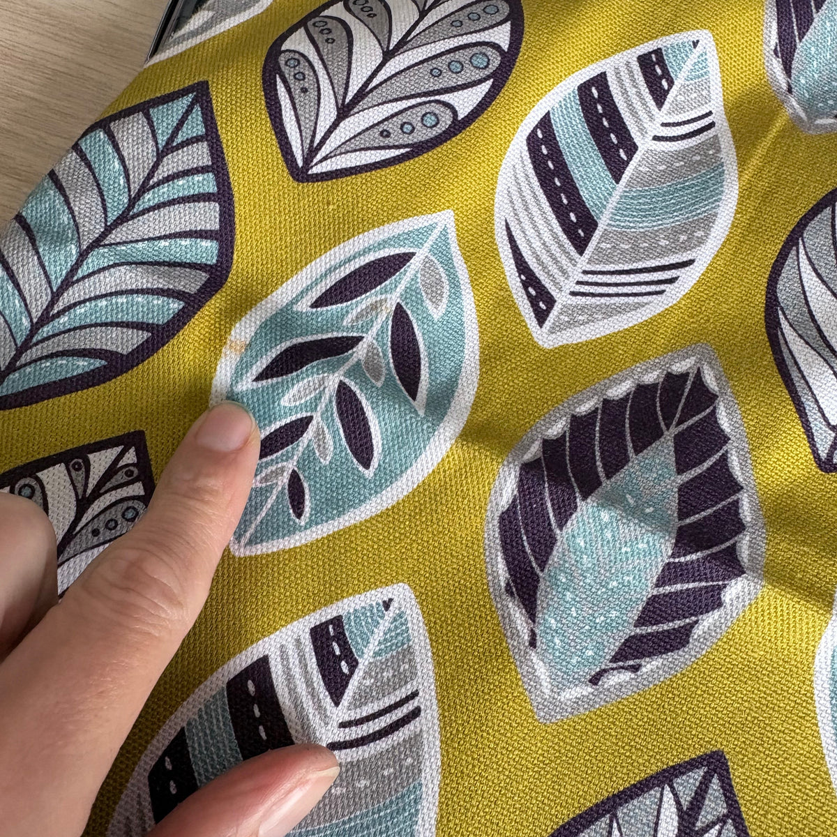 YELLOW BEECH LEAF CUSHION | SECOND