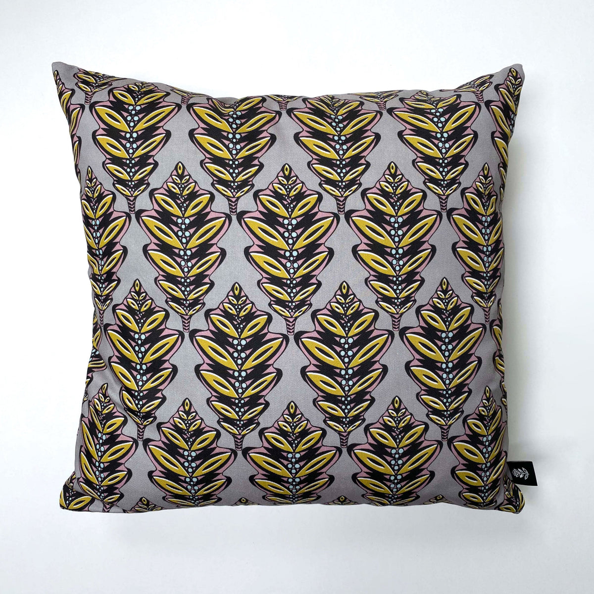 GREY OAK LEAF CUSHION | END OF LINE