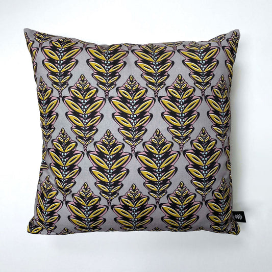 GREY OAK LEAF CUSHION | END OF LINE